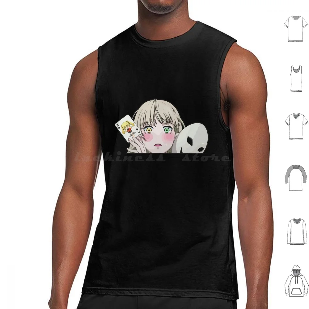 Ririka Momobami Peeker Tank Tops Vest Sleeveless Anime Manga Ririka Momobami Ririka Kirari Momobami Yumeko Jabami Runa