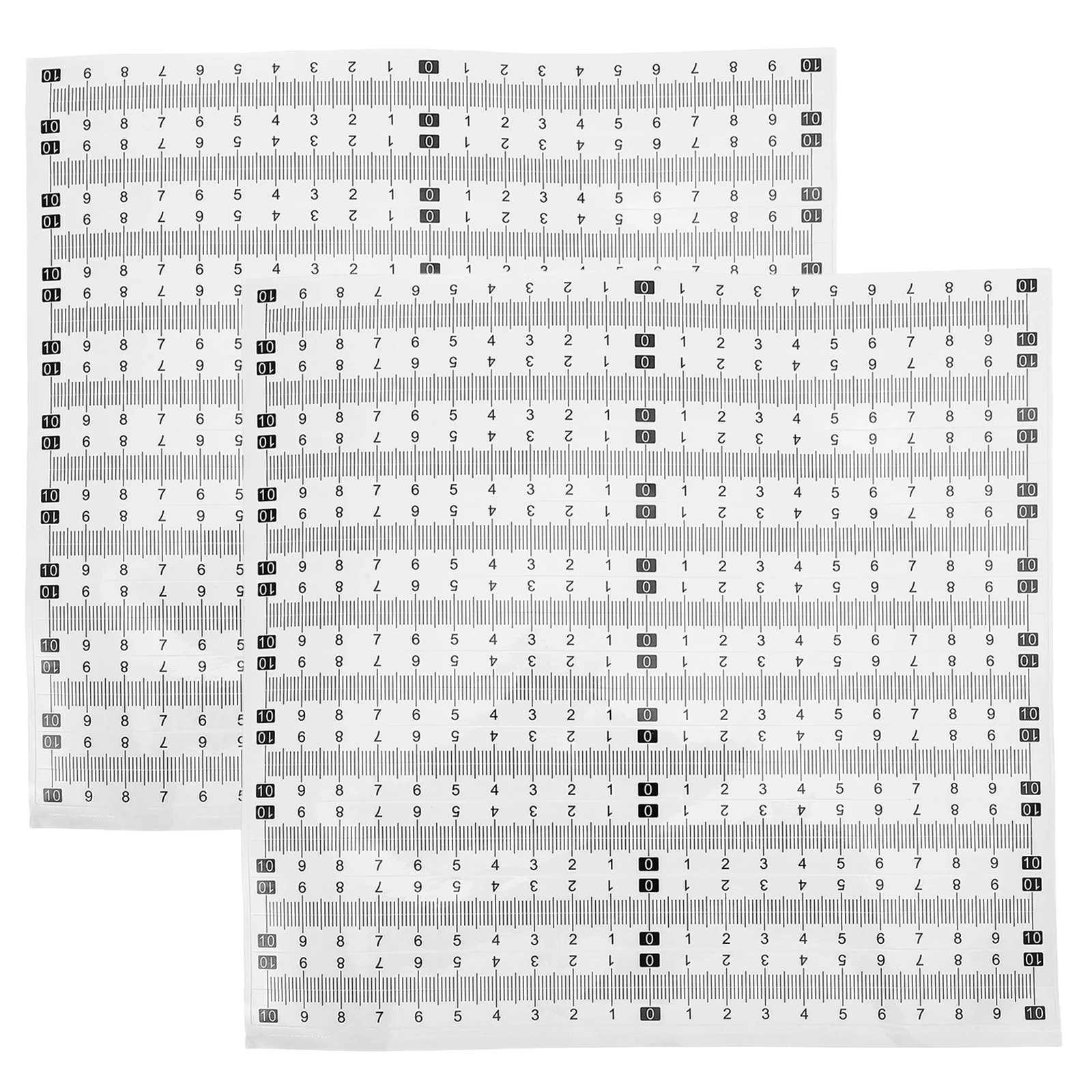 40 قطعة شريط مسطرة لاصق ذاتية اللصق متري مقياس ملصق لأداة قياس النجارة قشر عصا حاكم مكتب ورشة عمل #3