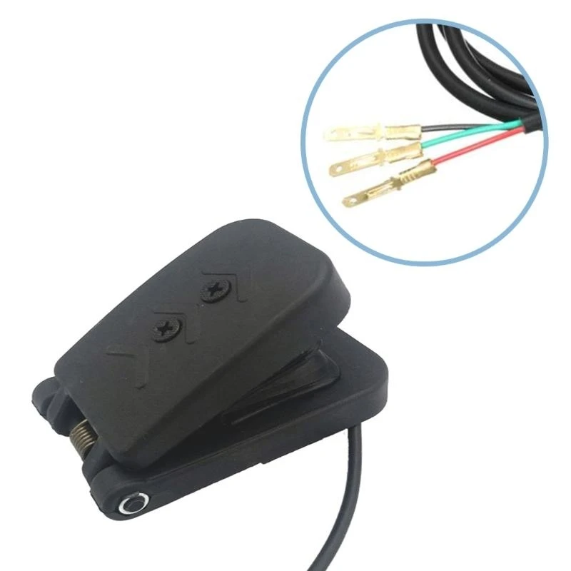 P5ED Universal Foot Pedal Throttle Accelerator for Electric Bicycles Scooter Go kart，for Electric Bicycles Electric Tricycles Sc