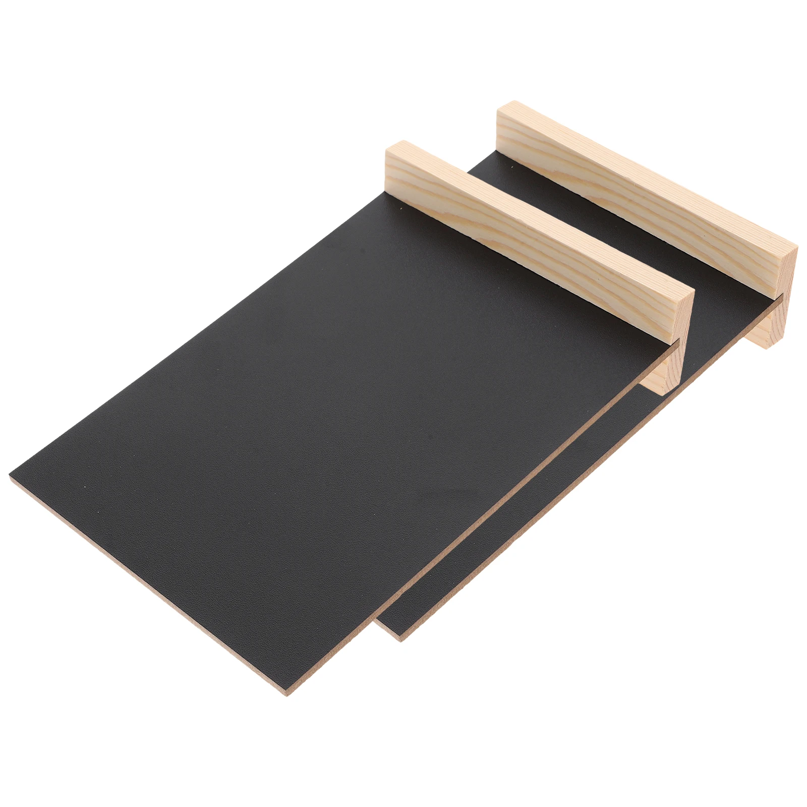 

2Sets Wooden Chalkboard Stand Small Desktop Chalkboard Sign Rustic Blackboard Easel Tabletop Message Board Chalk Board Stand