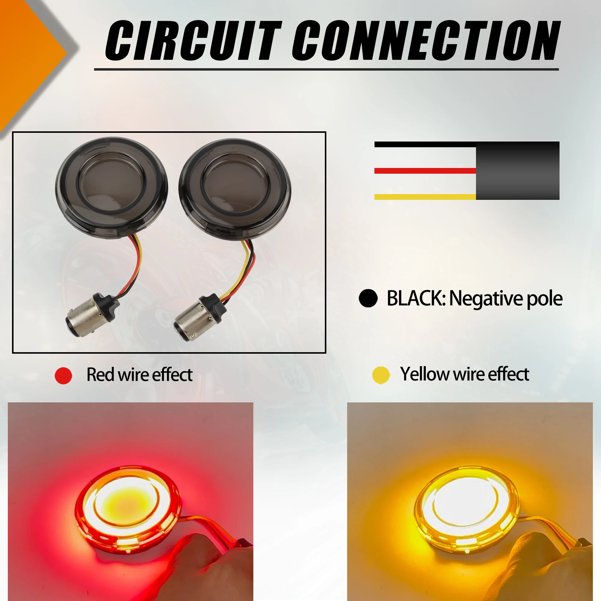 

1156 1157 Motorcycle LED Turn Signal For Harley Dyna Touring Street Glide Road King Rider FXLRST Bullet Style Brake Indicator