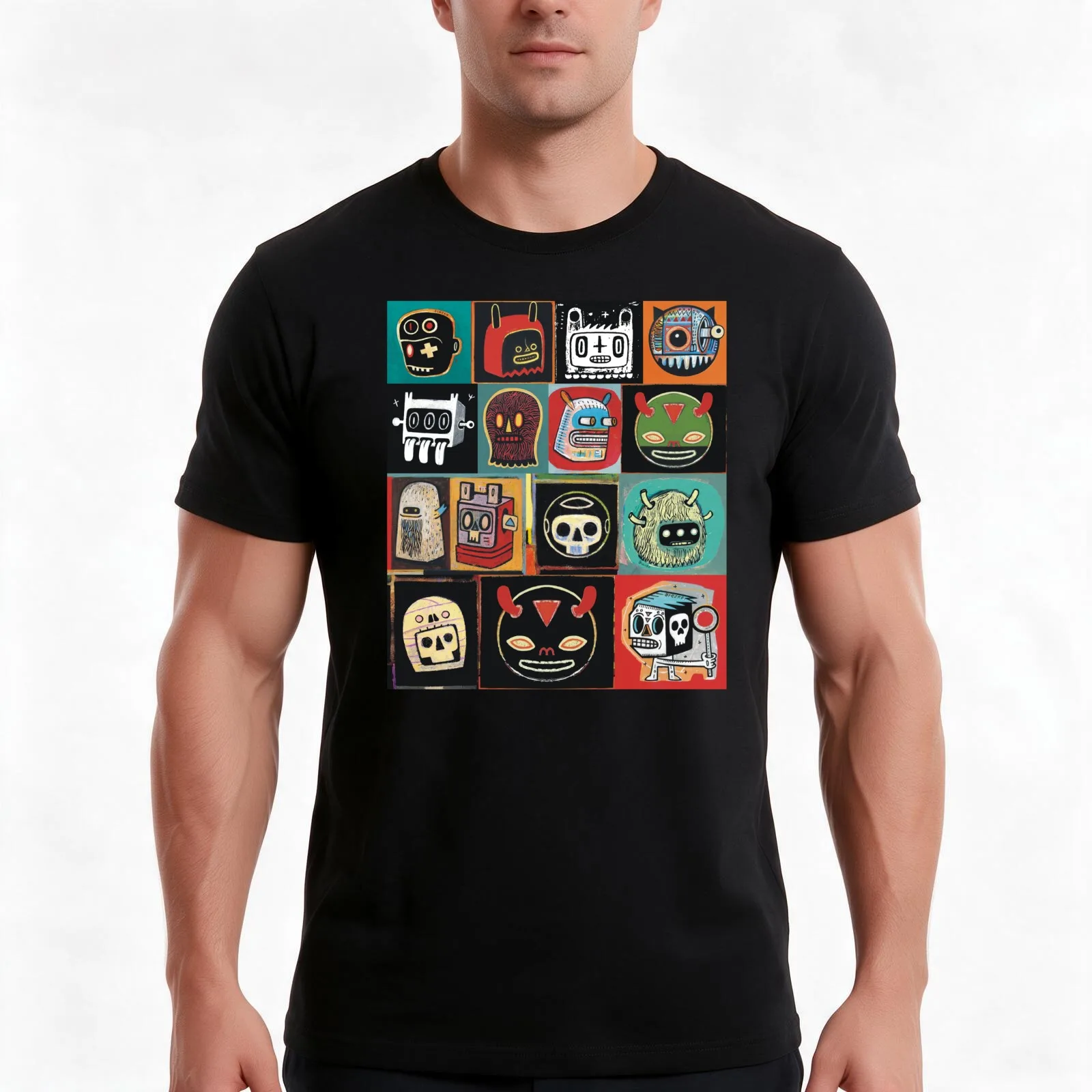 Headhunter outlanders T-Shirt, Summer Casual Cotton Tee, Oversized Streetwear Tops, Vintage Graphic Print, Unisex Men Women
