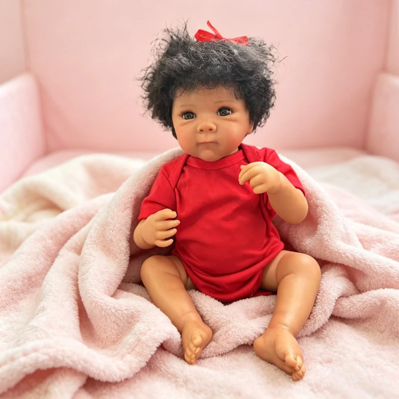 

Кукла-младенец Бетти 19 дюймов (48 см) с многослойной росписью, 3D-эффектом кожи, из силиконового винила, для девочек