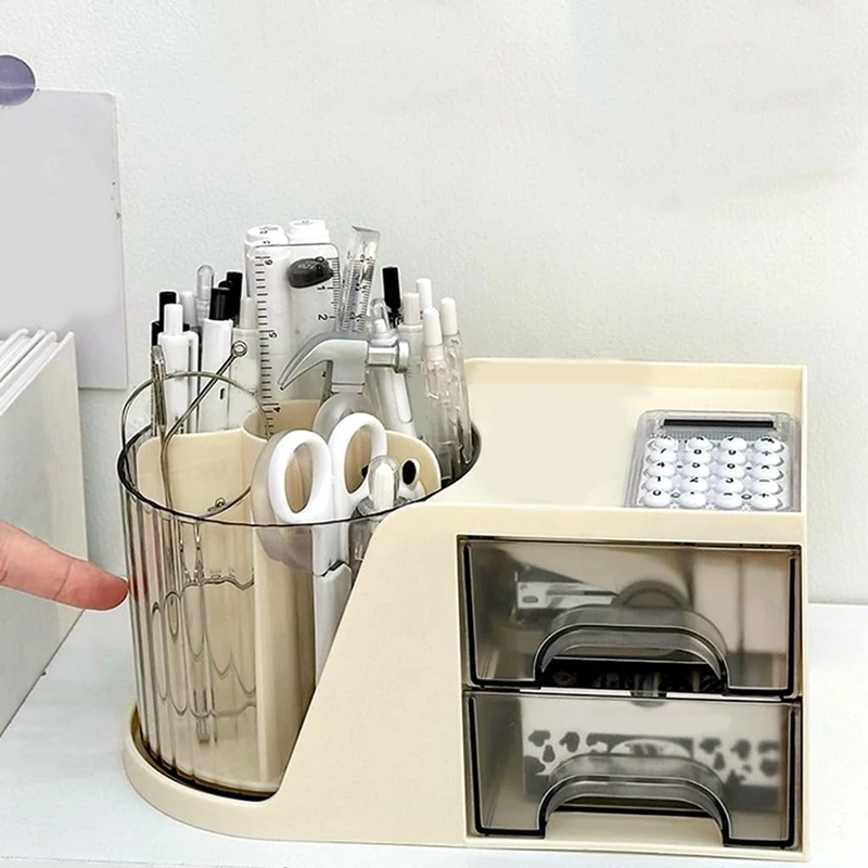 Pencil Holder Pens Cup Pencil Organizer Stationery Organizer For Desk For Office 1 PCS