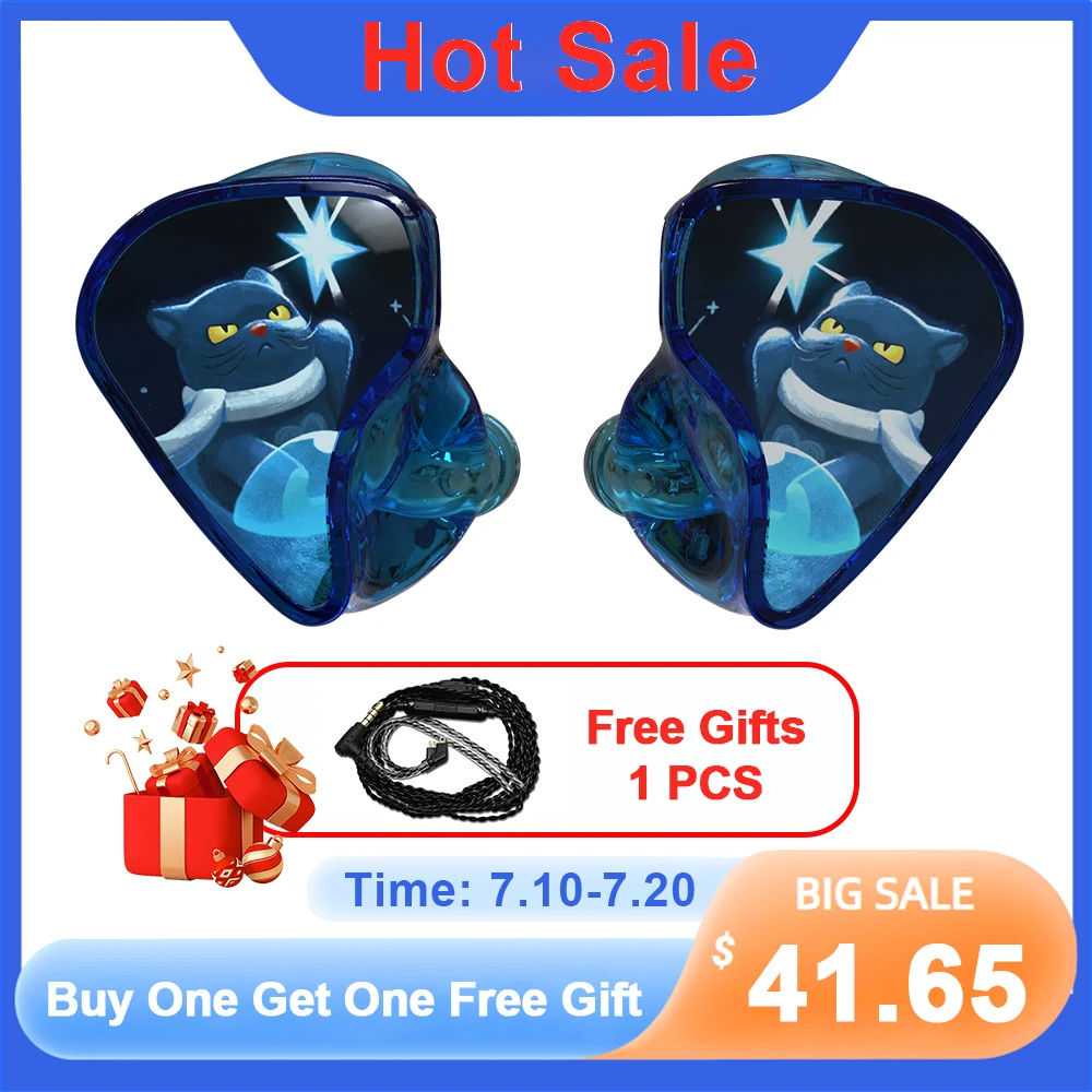 

New Versekeys X Celest Ulra-Sense Planet Series In Ear Earphones 10MM LCP Diaphragm Unit Headphones Cable Hifi IEMs For Gifts