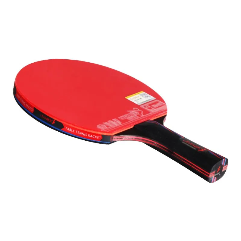 Raquette de tennis de table professionnelle, manche court et long, lame en carbone, caoutchouc, picots double face, ping-pong