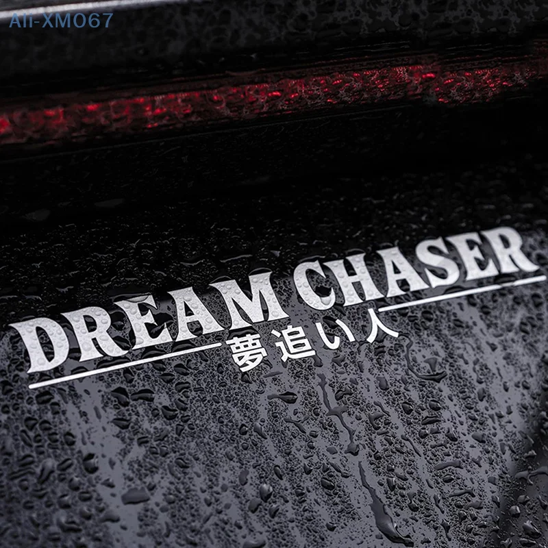 DREAM CHASER Car Rear Windshield Sticker Reflective JDM Vinyl Decal Automobile Accessories