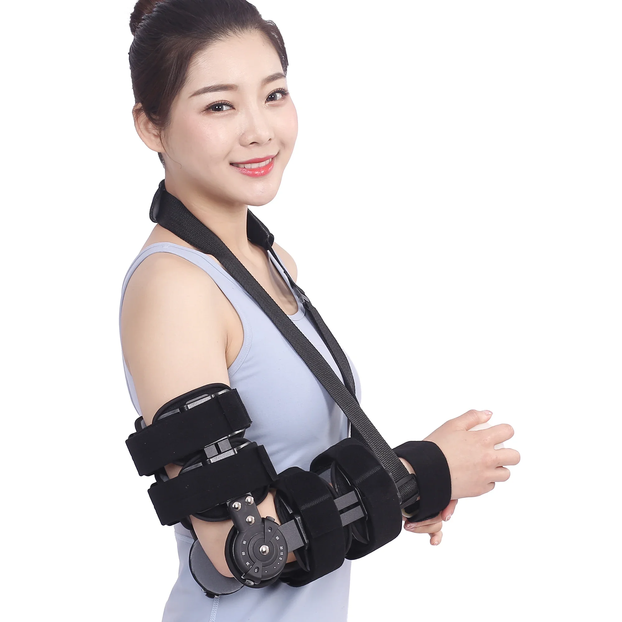 Adjustable Hinged ROM Elbow Brace for Post-Operative Fracture Rehabilitation | Convenient & Scientific Orthotic Support