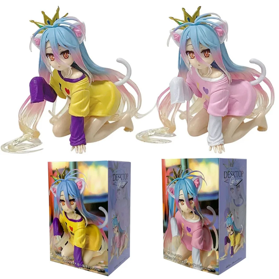 Na Stanie Śliczne Figurki Animacyjne Shiro z NO GAME NO LIFE 10CM Ozdoby Kolekcjonerskie Modele Zabawki Prezenty Prezent na Boże Narodzenie