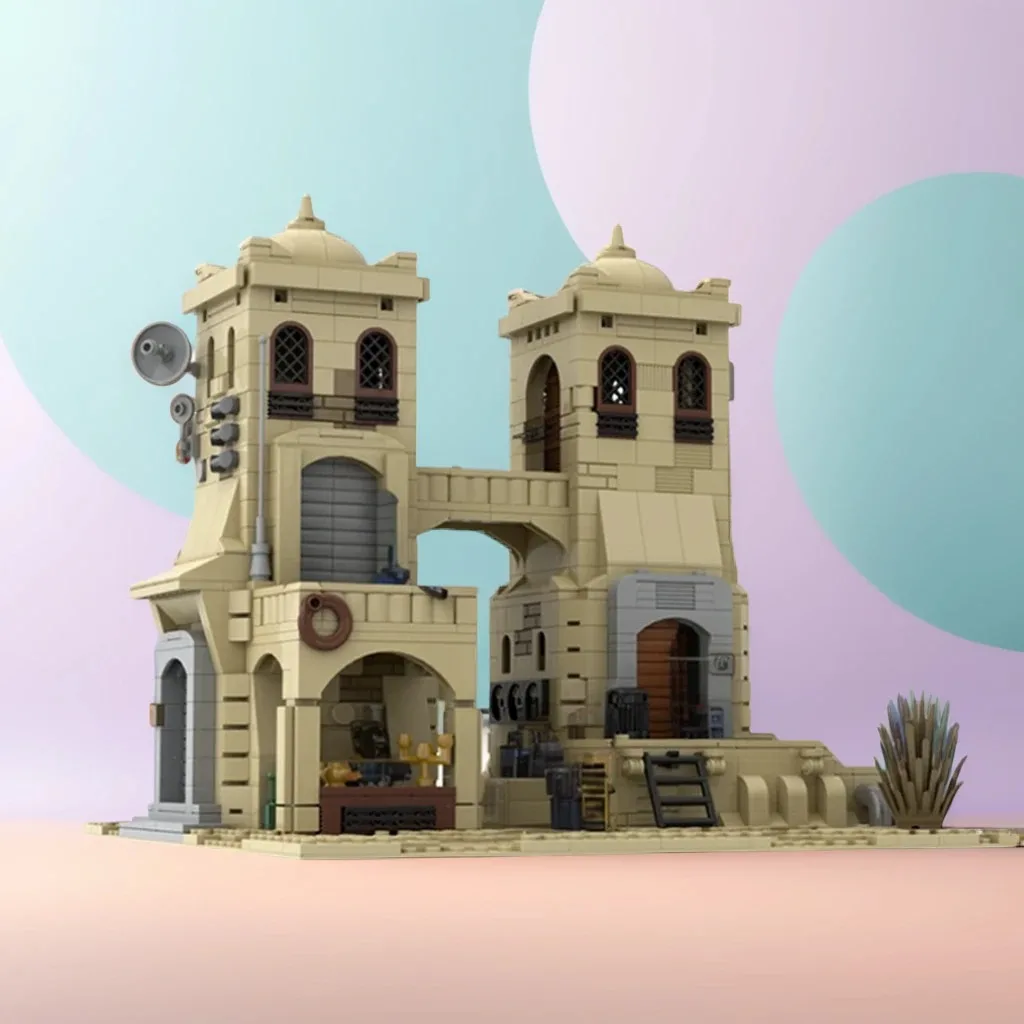

1344pcsMoc Star Batter Tatooine Mos Eisley Desert Towers diy Construction Kit Education Building Blocks Birthday Toys Gift