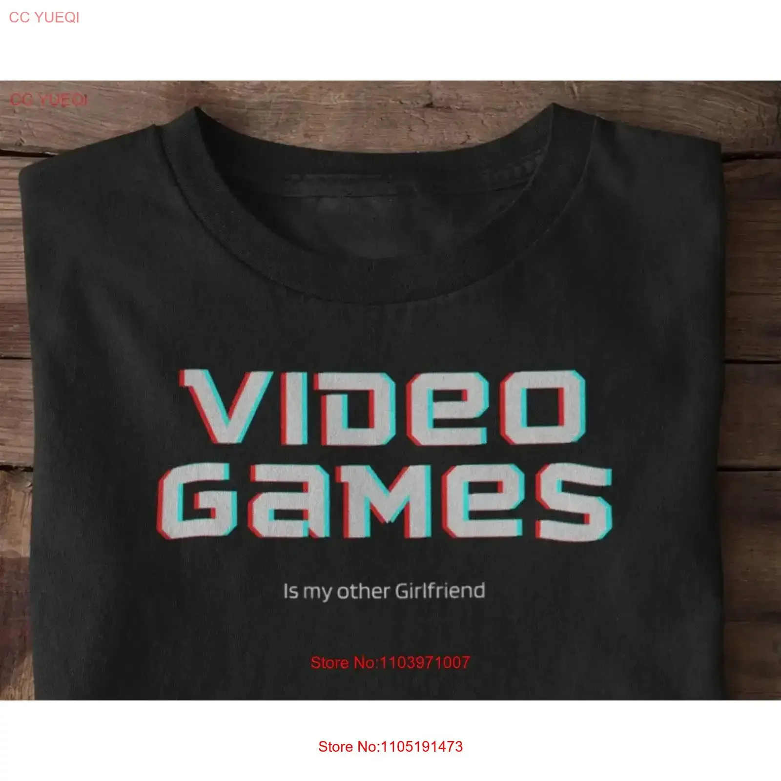 Video Games is my other Girlfriend Gaming and Relationship gamer couple Humor T Shirt vintage Washed Slightly fashion Stretched