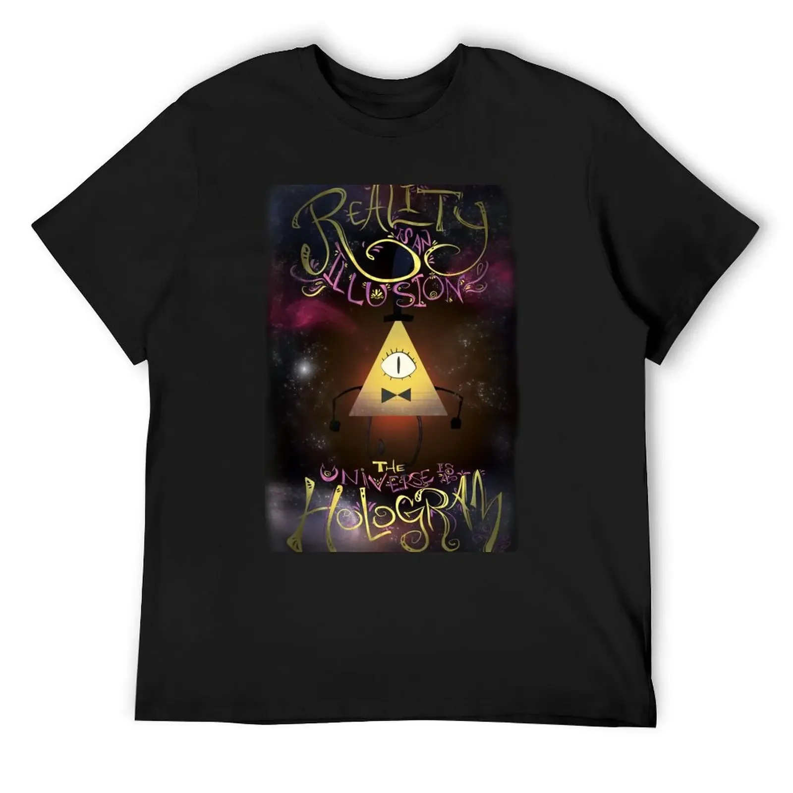 Reality is an Illusion - Bill Cipher T-Shirt plus size clothes tops boys whites anime shirts men