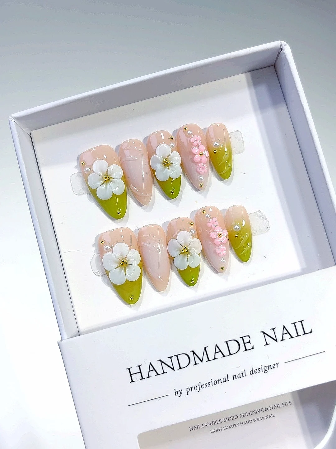 

Cool Summer Gradient Three-Dimensional Carved Simple Style Artistic Fashion Nail Art (D396)