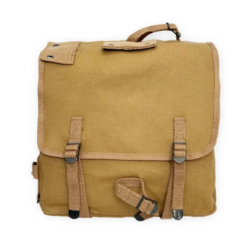 WW2 US M1941 Canvas Backpack Replica Vintage American Soldier Field Pack for Collection Cosplay Camping