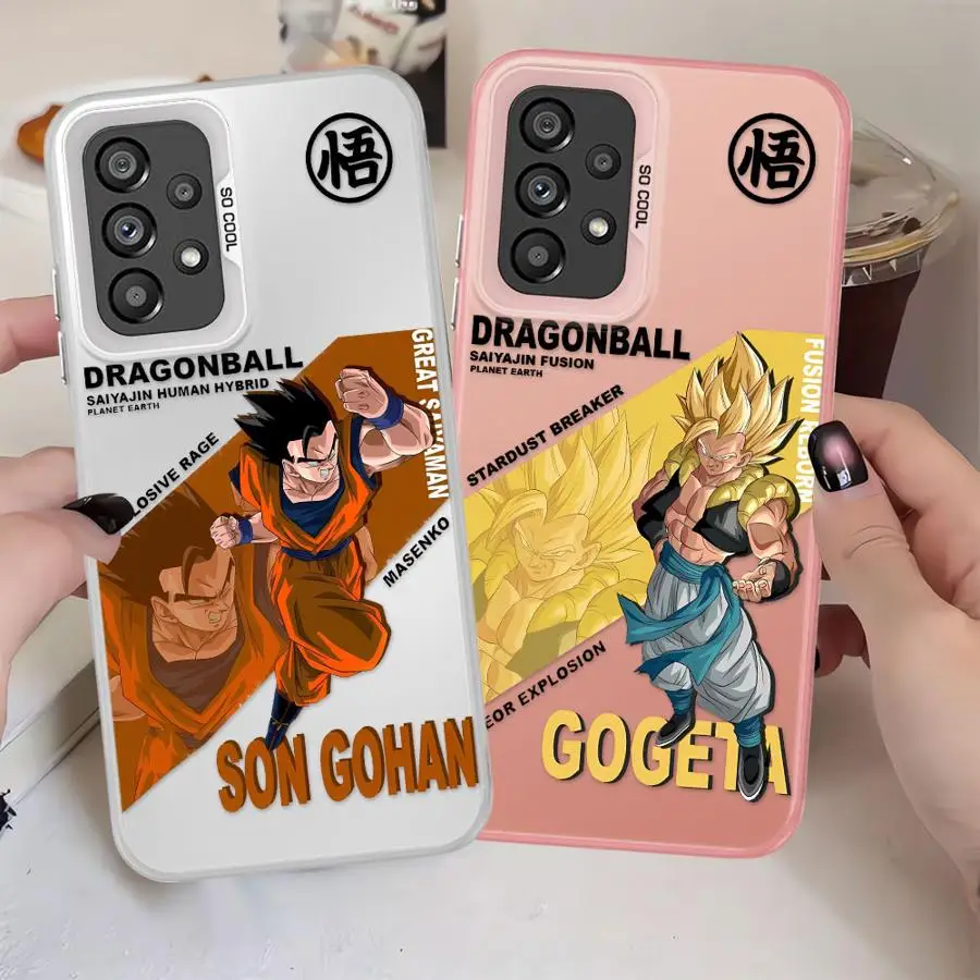 حافظة لهاتف سامسونج جالاكسي A15 A13 A25 A32 A14 A16 A34 A12 A24 A23 A17 غطاء ناعم اليابان لعبة دراغون بول سون جوهان جوكو