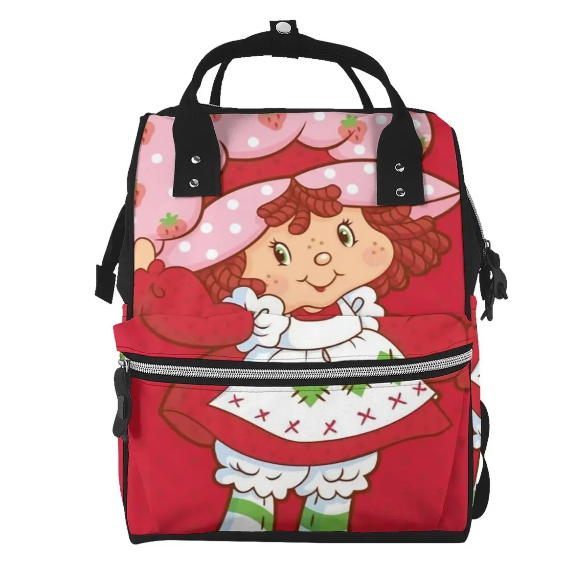 Like Strawberry ShortCake Student Backpack School Bag Hiking Travel Daypack for Men Women Bookbag Shoulder Bags