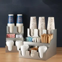 Acrylic Display Stand Milk Tea Shop Multi-layer Cup Holder Efficiency Enhancer Shop Presentation Rack and Organizational Shelf
