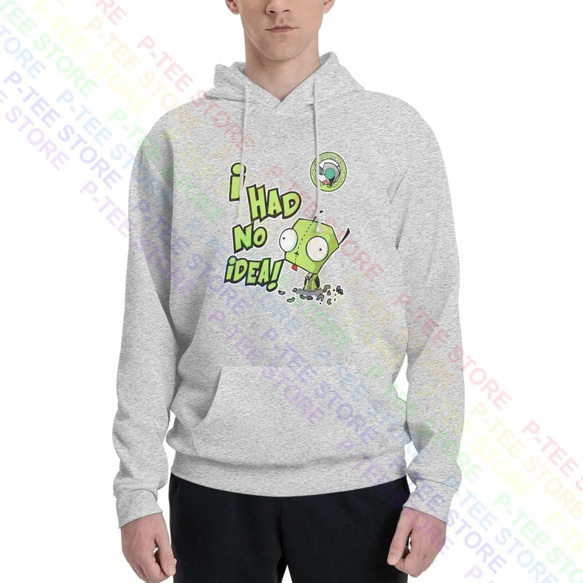 I Had No Idea Deep Thoughts With Gir Invader Zim Hoodie Sweatshirts Hoodies New Print Vintage High Quality