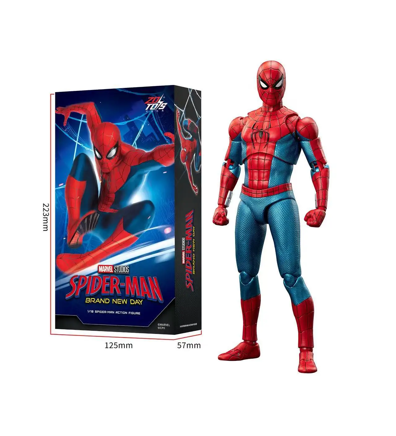 New ZD Toys Spider‑Man: Brand New Day Anime Figures Spiderman Action Figures Collectible Display Model Decor Ornament