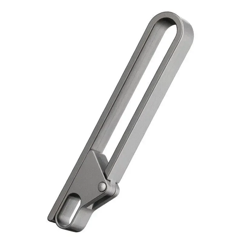 FEGVE EDC Titanium Alloy Quick Buckle Detach Belt Waist hanging Keychain Key Ring Tool