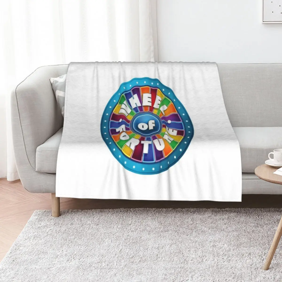 

Wheel of Fortune Throw Blanket heavy to sleep wednesday Summer Beddings cosplay anime Blankets