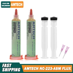 AMTECH NC-223-ASM BGA PCB 노클린 솔더 페이스트 용접 고급 오일 플럭스 그리스, 10cc 납땜 수리 도구, 100% 정품