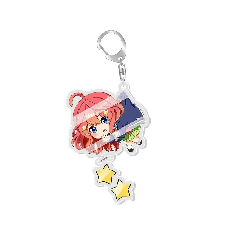 The Quintessential Quintuplets Nakano Miku Keychains Nino Pendants Ichika Keyring Yotsuba Itsuki Bag Tag Cos Accessory