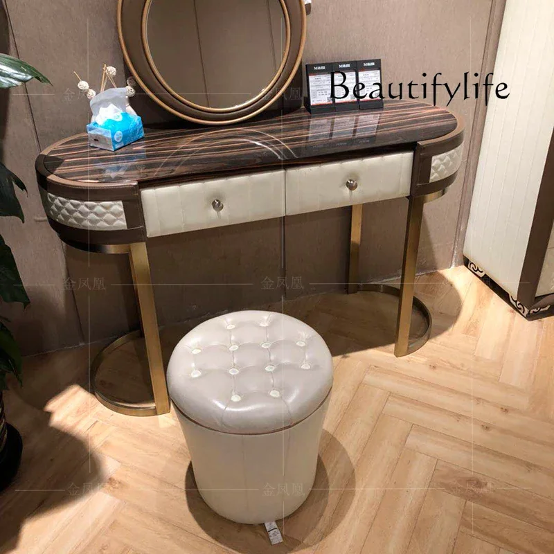 

living room model room furniture customization Modern modern simple stainless steel dresser combination villa