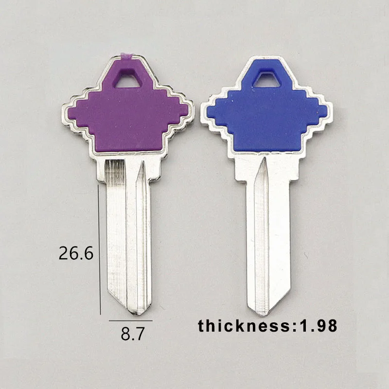 10Pcs/Lot Mixed Colors SC1 Key Blank Tashan Shape Spherical Door Lock Key Blank