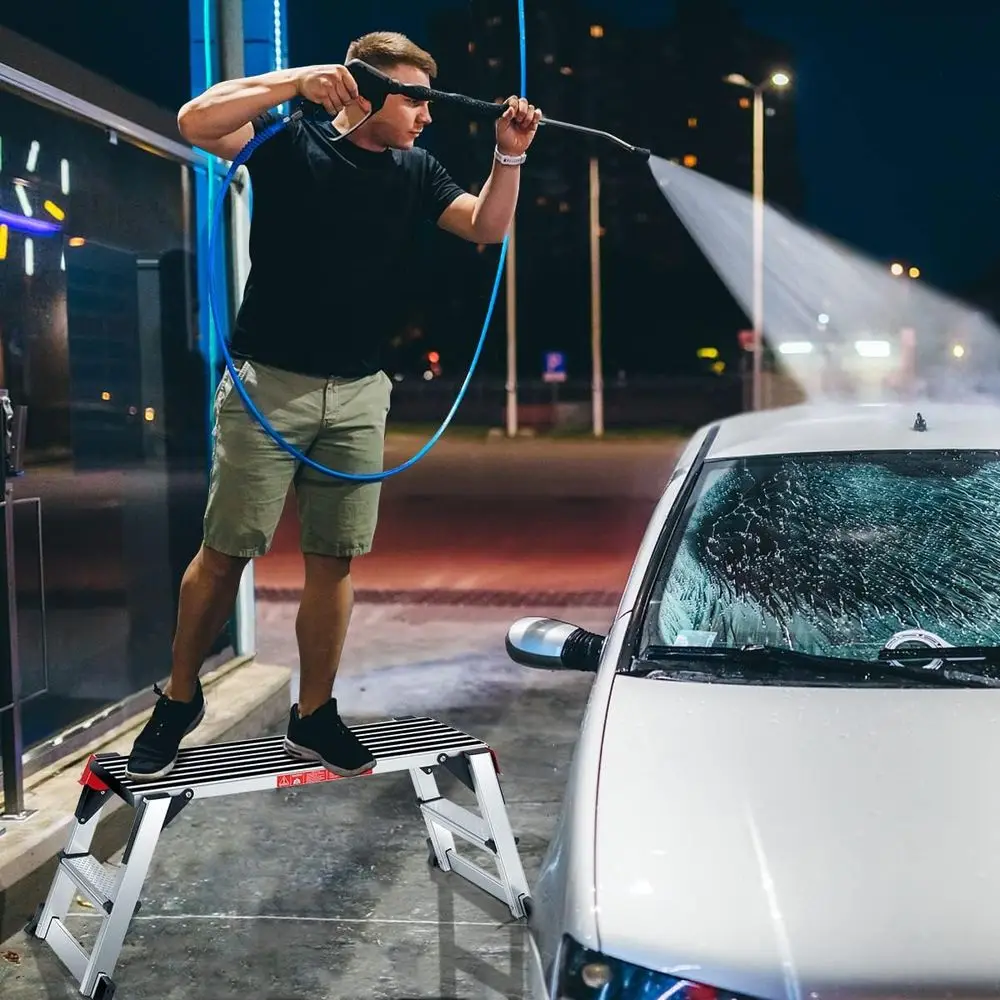 Non-Slip Work Bench Drywall Ladder, 330lbs Capacity