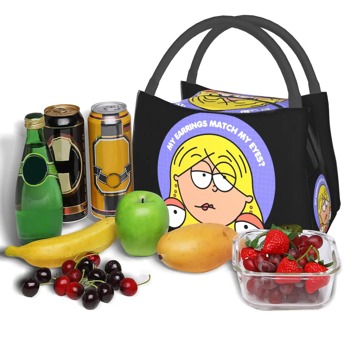 Lizzie Mcguire Lunch Bags Insulated Bento Box Portable Lunch Tote Resuable Picnic Bags Cooler Thermal Bag for Woman Student