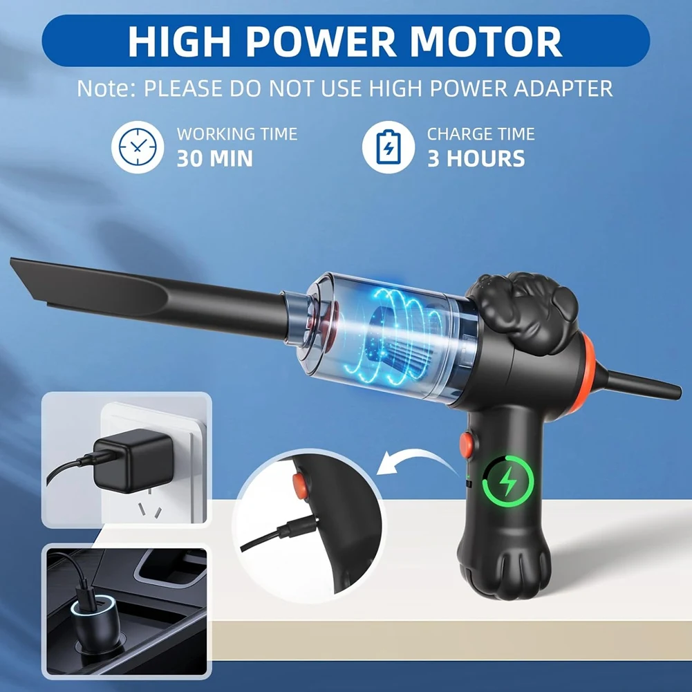 Handheld Vacuum Cleaner Rechargeable Vacuum Cleaner Bug Catcher for Insect, Portable Cordless Handheld Vacuum