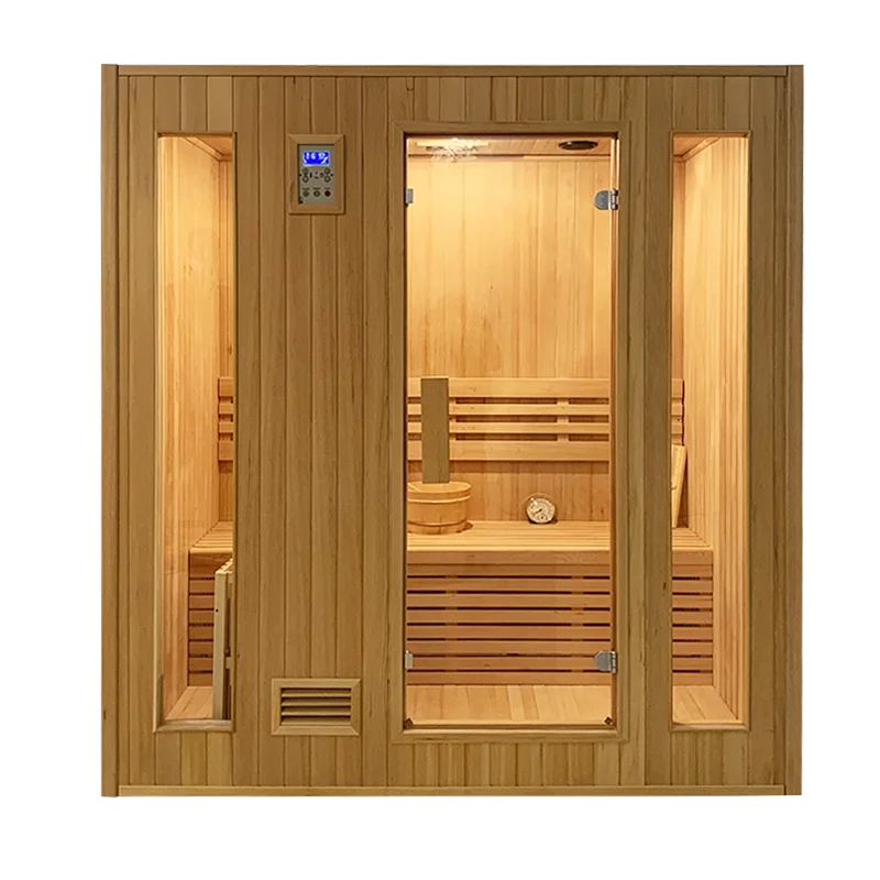 

Finland traditional home dry indoor sauna rooms with stove and stone home steam sauna room personal steam shower sauna combo