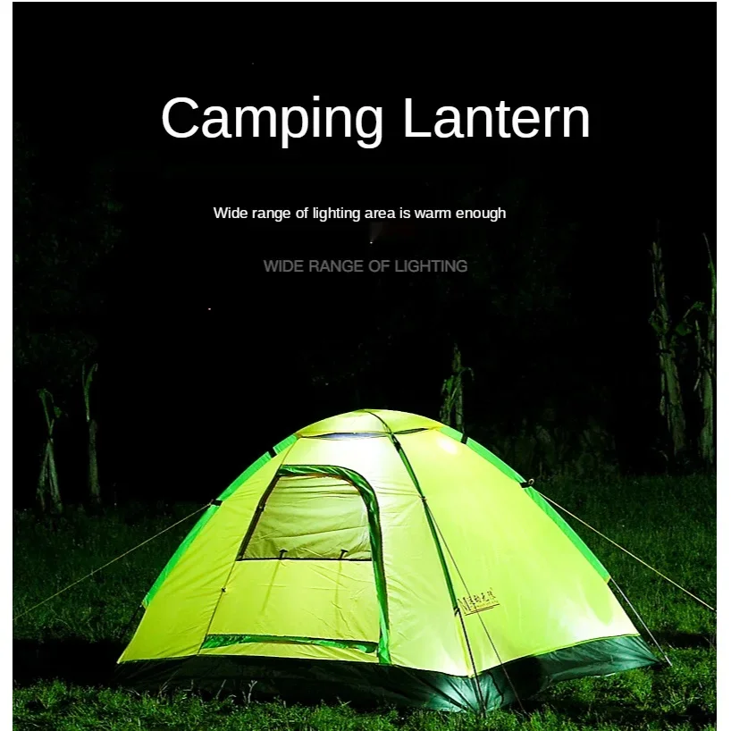 Lámpara Solar portátil, recargable por USB Luz de trabajo, batería de 18650, linterna LED impermeable para exteriores, linterna de Camping para pesca nocturna