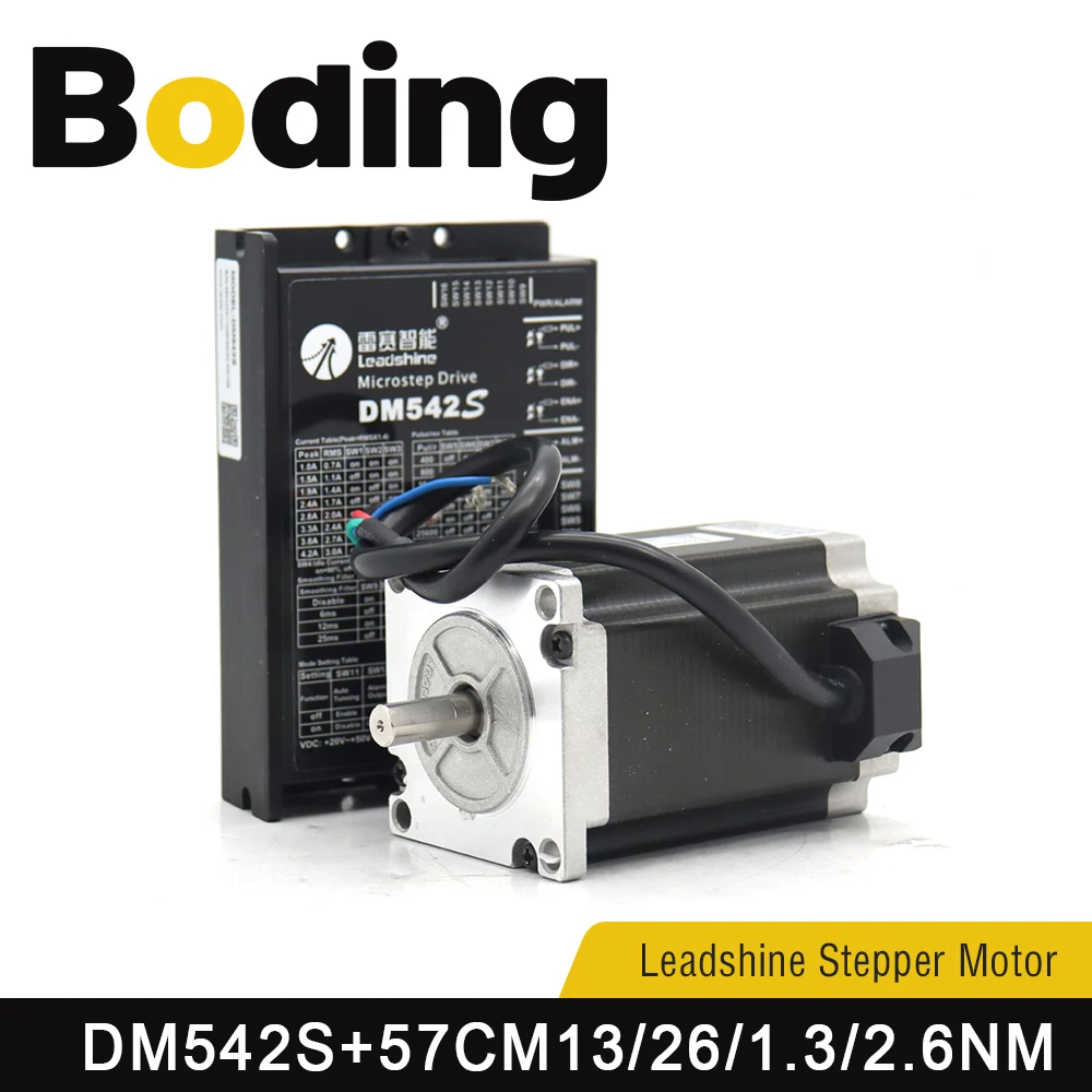 

Boding Nema23 Leadshine 57cm13 1.3nm 57cm26 2.6nm And Stepper Driver Dm542s