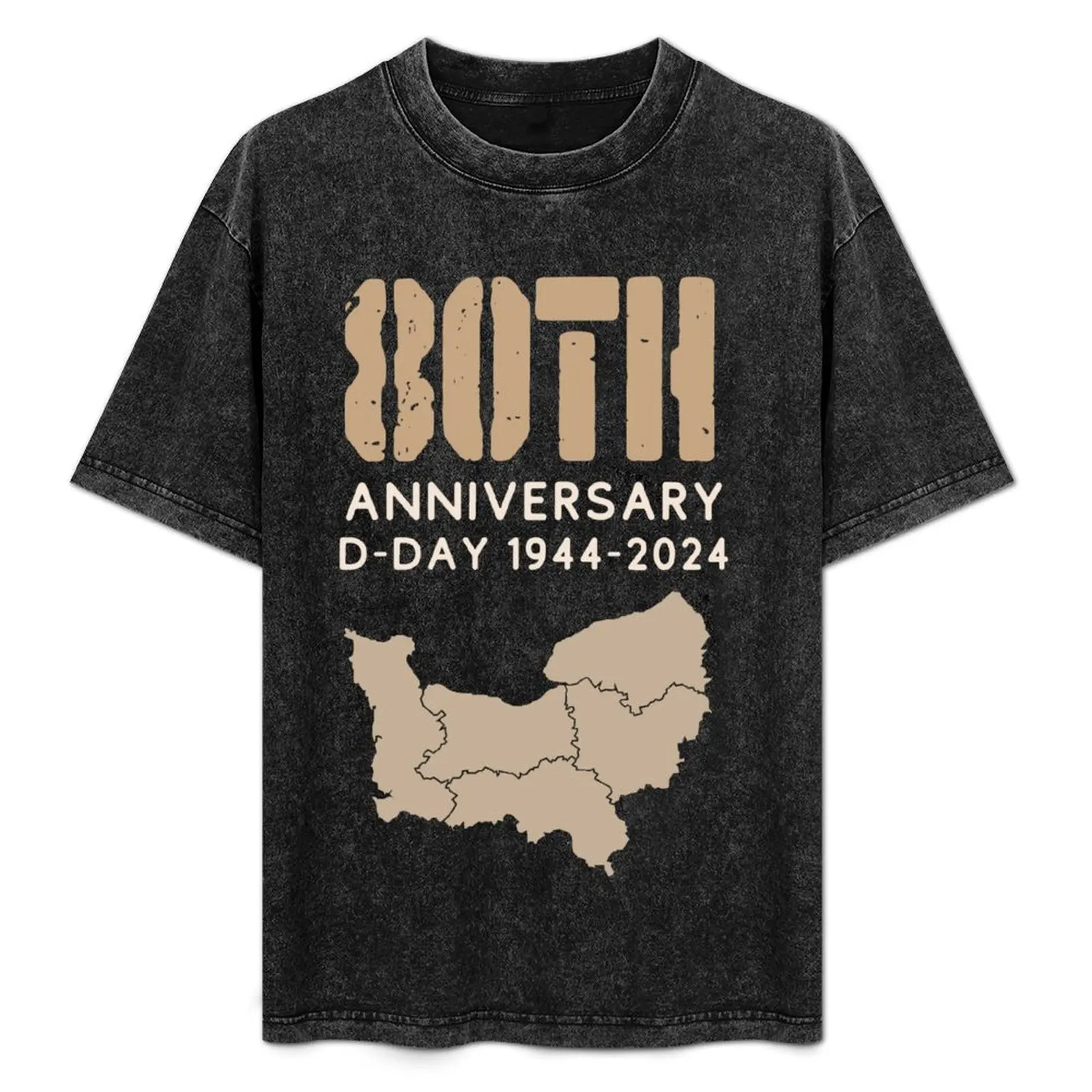 

80th anniversary D-day, Normandie, June 6, 2024, 1944 - 2024 T-Shirt anime stuff mens graphic t-shirts