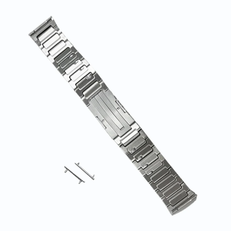 No Gaps Titanium Alloy Strap for Huawei Watch 4Pro Mars, 72g Watchband Bracelet Wristbands Belt Accessorie, Silver / Blue Color