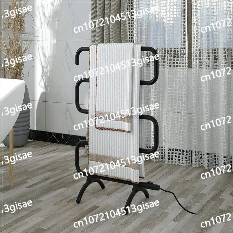 Electric Heating Towel Rack Floor Stand Towel Holder Rail Constant Temperature Towel Warmer Rail Bathroom Dryer 56*30*92cm