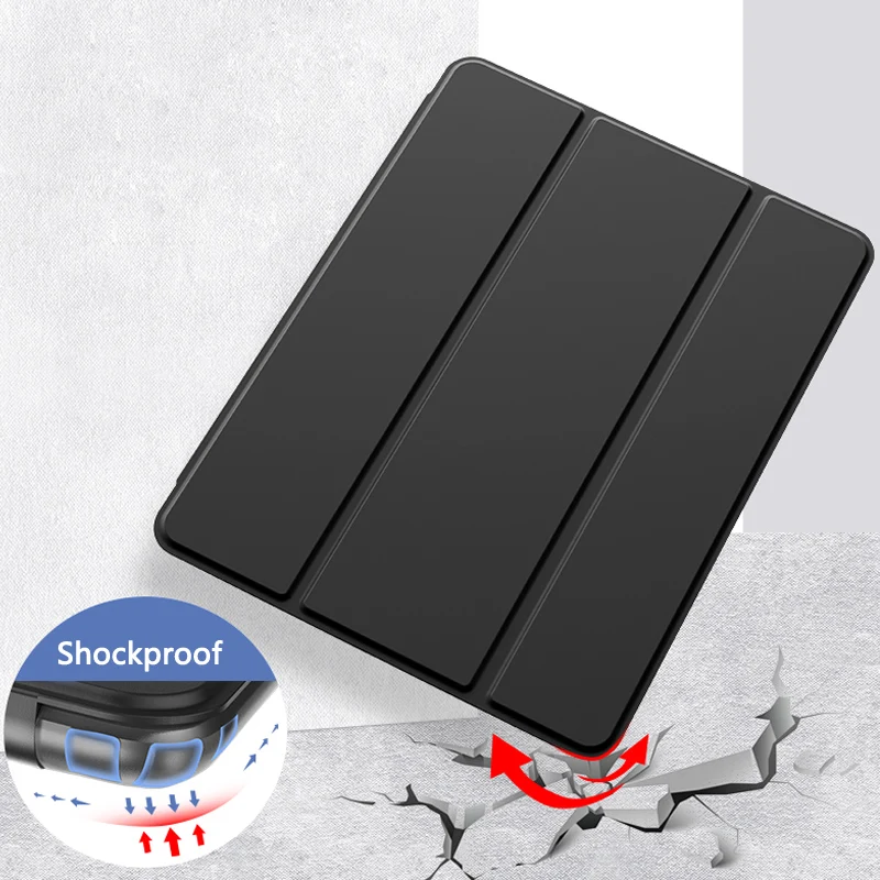 Etui na Tablet Lenovo Tab M10 Plus 3rd Gen Xiaoxin Pad 2022 10.61 TB-128FU TB-125FU miękkie silikonowe etui z klapką Smart Cover