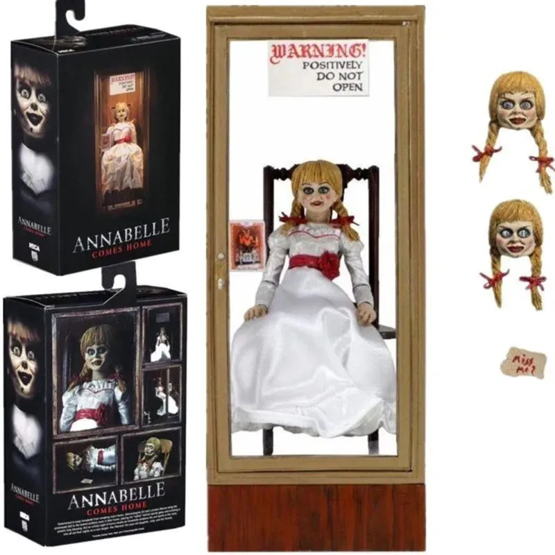 NECA Figure Annabelle Comes Home Annabelle Figures Action Figure Model Toy Doll 18cm 7inch Real Clothes Joint Movable Decoration