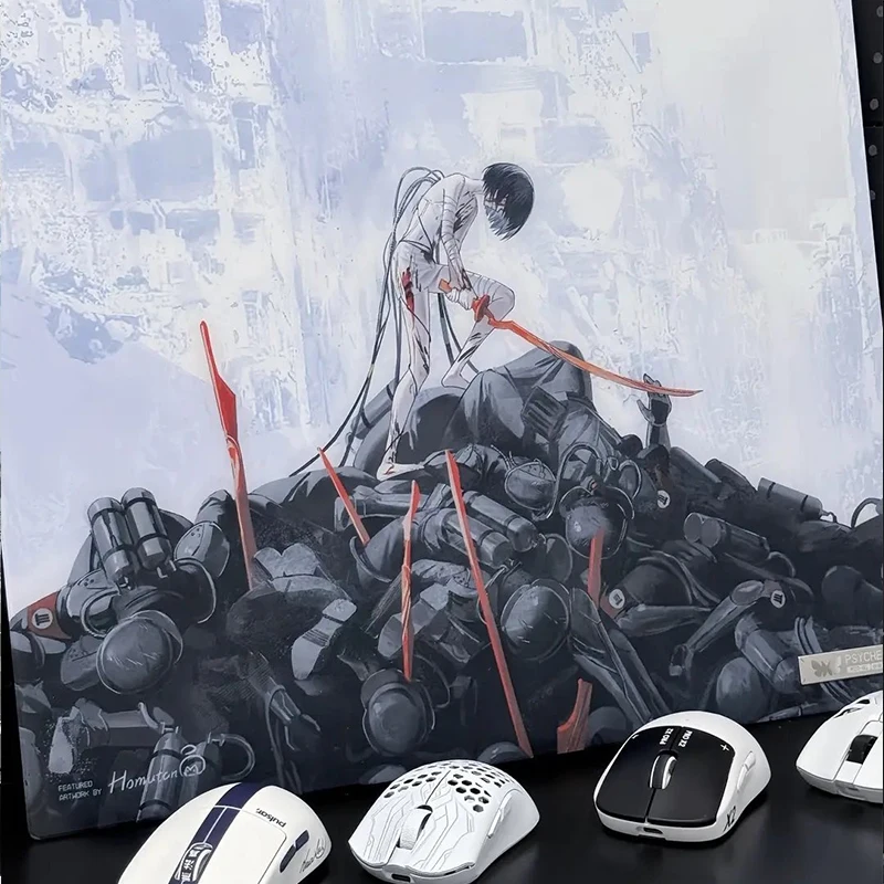 SYCHE GEAR MID-01 Yeku アニメ E スポーツ 強化ガラス製マウスパッド