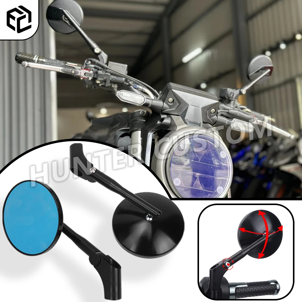 

For Honda CB650R CB1100 CB1300 CB500F Motorcycle Handlebar Rearview Mirror Retro Style Side Mirrors CNC Aluminum Accessories