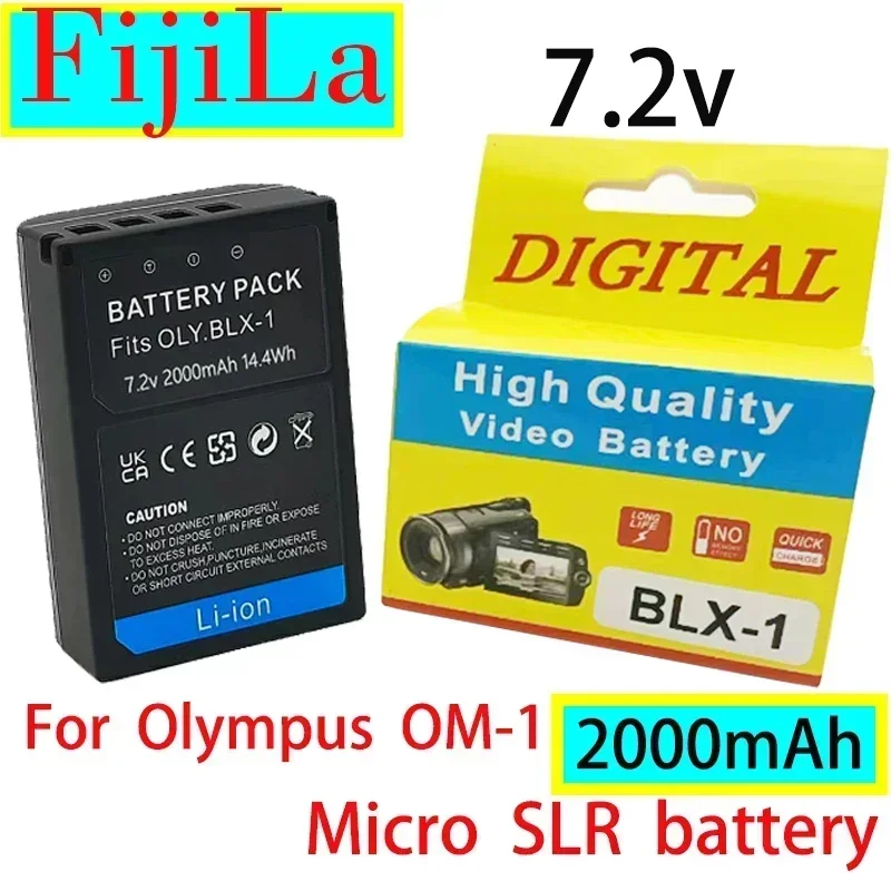 

Replacement 7.2V Camera Battery for Olympus OM-1 OM1 Camera BLX-1 Camera 2000mAh Micro SLR Battery