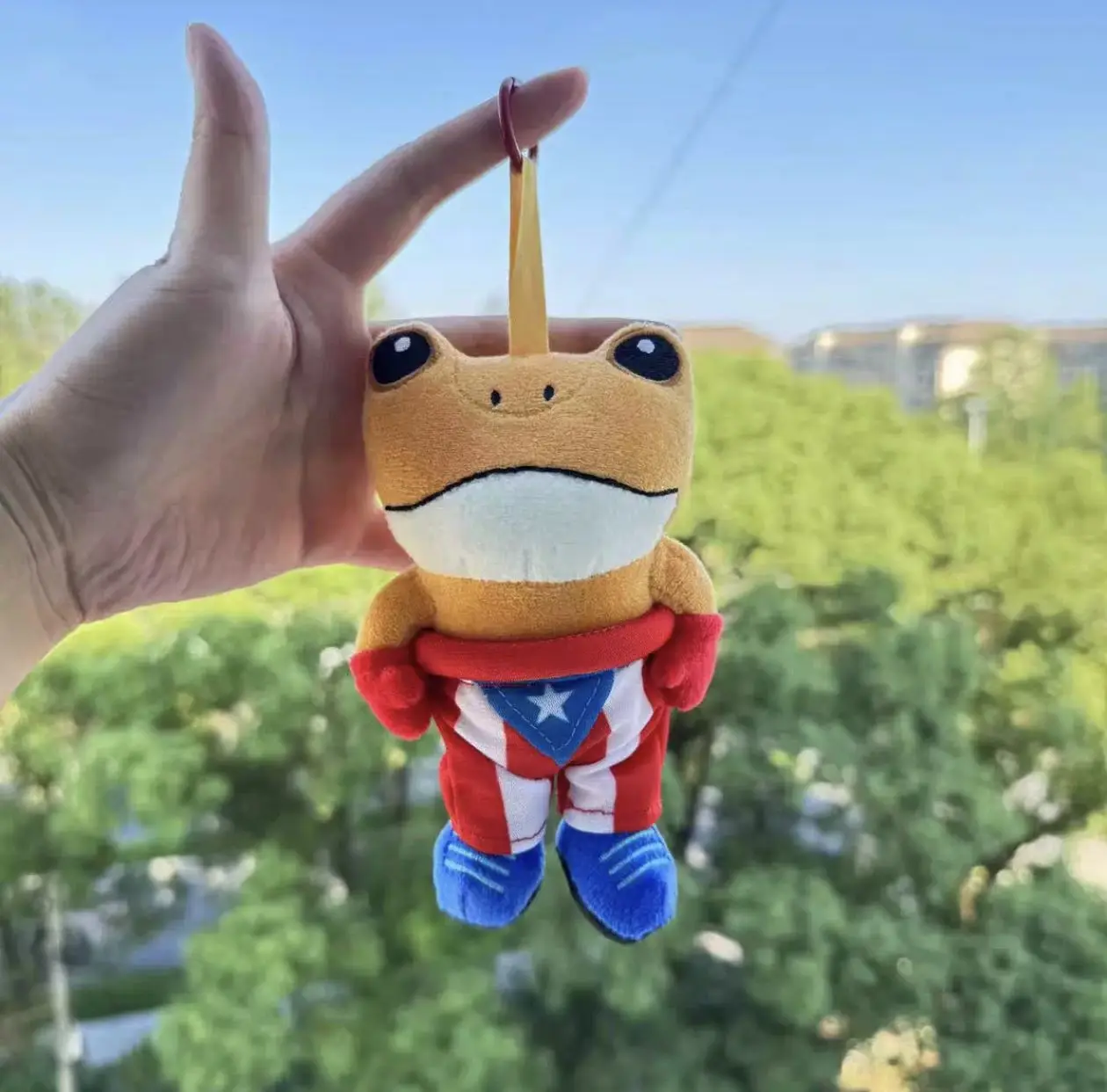 New Sapo Concho Bad Bunny Plush Keychain Cute Cartoon Frog Stuffed Doll Pendant Toy For Bag Decor Ideal Christmas Gift For Fans