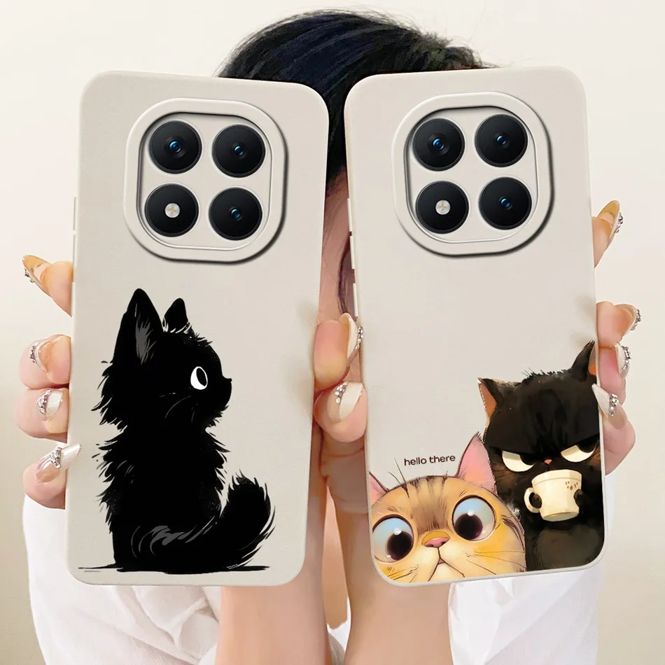 Für Xiaomi Redmi Note 15 Pro+ 15Pro 5G Niedliche Katzen-Blumen-Cartoon-Handyhülle Für Redmi Note 15 Pro Plus 5G Weiche Silikon-Stoßfänger-Hülle