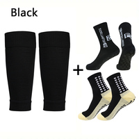 3 Pairs Set Non-slip Football Socks and Knee Pads Calf Sleeves Men Women Outdoor Sports Socks Breathable Basketball Soccer Socks