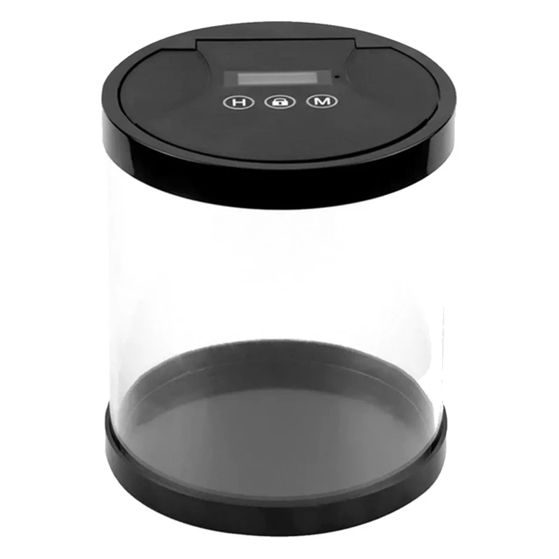 Multi Function Time Lock Box, Black Bin, Recipiente para Brinquedos, Telemóveis, Sem Bateria