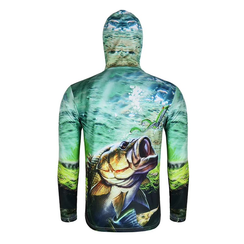 2024 New  Fishing Clothing Long Sleeve Quick-Drying M~3XL  Sun Protection fishing shirt Breathable Anti-UV Jersey