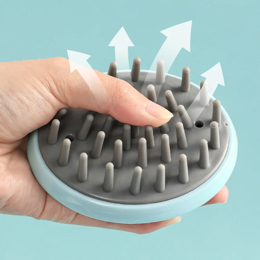 Silicone Hair Massage Comb, Scalp Cleaning Brush, Unisex, Shampoo Anti-Itch, Dandruff Essential, Portable view 5