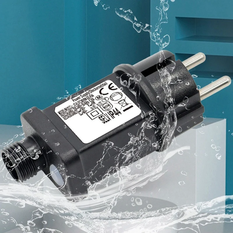 1 Stück 24V Transformator Stecker Netzteil einfach zu installieren geeignet für Weihnachten Halloween LED Ausrüstung Dekorationen EU Stecker